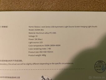 Baseus i-Wok series svetlo na monitor - 7