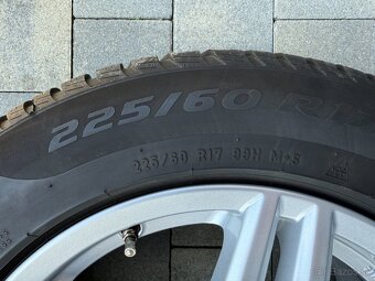 Hliníkové disky AUDI A6 + zimné pneu 225/60 R17 - 7