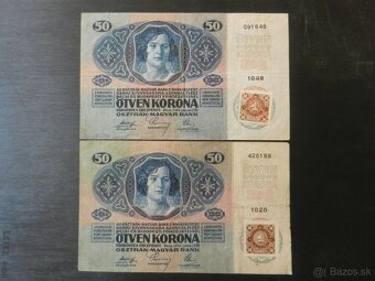 Staré vzácnejšie bankovky Rakúsko Uhorsko - 7