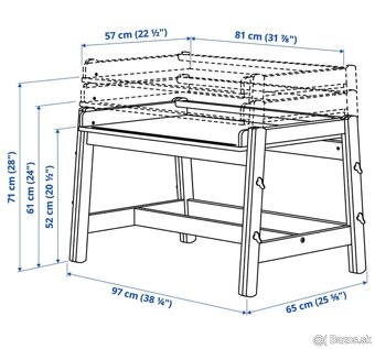 Predám stolík IKEA FLISAT - 7