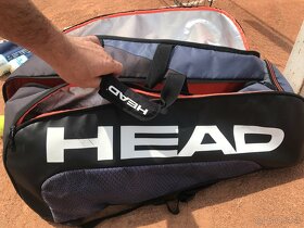 Tenisová výbava, HEAD ruksak/taška, 7 rakiet, 18 loptičiek - 7