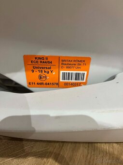 Detska autosedačka Romer Britax King II LS - 7