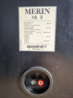 Predám reproduktory Quadral Merin Mk II - 7