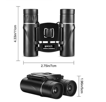 Ďalekohľad mini s vysokým rozlíšením, 900x25 HD, 5 000 m - 7