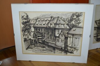 predam dva krasne obrazy malovane ceruzou - 7