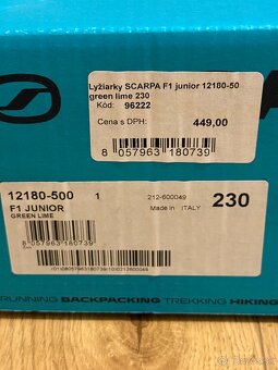 SCARPA F1 Jr 230 skialpove Lyziarky - 7