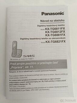 Predám set bezdrôtových telefónov Panasonic - 40 EUR - 7