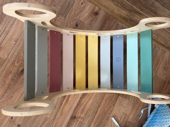 Elis design montessori hojdačka 5v1, doska2v1 - set pastel + - 7