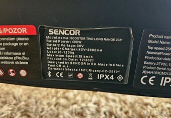 Elektrická kolobežka - Sencor Scooter Two Long Range - 7