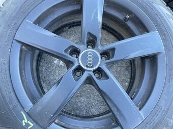 Predám zimnú sadu kolies Audi – 17" originál disky + Nokian - 7