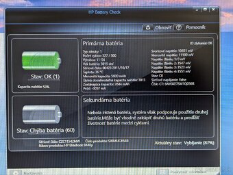 HP EliteBook 8440p / i5-M540 / 8GB RAM / 160GB SSD - 7