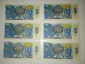 BANKOVKY 20 KČS 1988 OBĚ VYDANÉ SÉRIE - 7