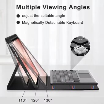 Kryt s Bluetooth klávesnicou pre tablet Xiaomi Redmi Pad 2 - 7