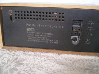 RFT Prominent de Luxe 214 - rádioprijímač Retro - 7