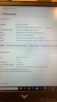 Predám notebook HP Victus s GTX 1650 - 7