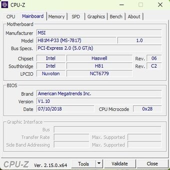 Intel Celeron G1840, MSI H81M-P33, 8GB DDR3 RAM - 7