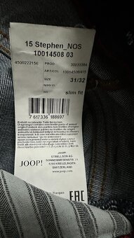 Pánske,kvalitné džínsy JOOP - veľkosť 31/32 - 7