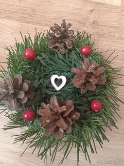 Vianočné dekorácie - svietniky - 7