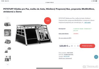 Prepravný box do auta - 89x69x50cm - 7
