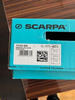Scarpa Mescalito GTX shark/azure 43,5 - NOVÉ - 7