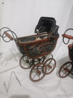 Starožitný kočík, kočík pre bábiky - 7