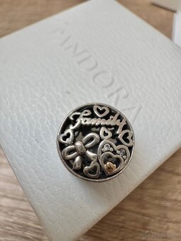 PANDORA naramok 20cm a privesky - 7