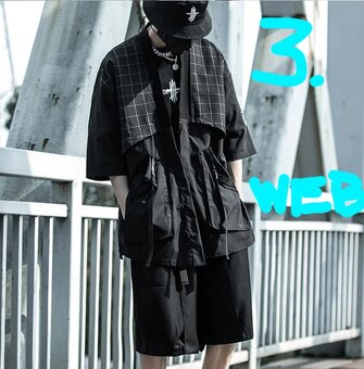 UPDATE:Techwear / cyberpunk mikiny, tričko, vršky, nohavice - 7