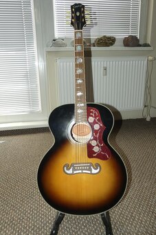 EPIPHONE Inspired by Gibson J-200 aged vintage sunburst - 7