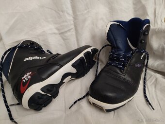 Kvalitné a pevné kožené topánky na bežky ALPINA v 39, NNN - 7