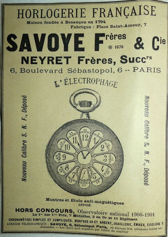 strieborné hodinky  Savoye Frères & Cie - 7