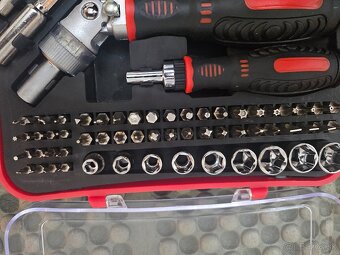 Skrutkovač sada – račňový, imbusový, plochý, krížový a torx, - 7