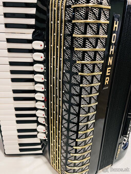 Predám akordeón Hohner Atlantic De Luxe. 120 Basový - Made i - 7