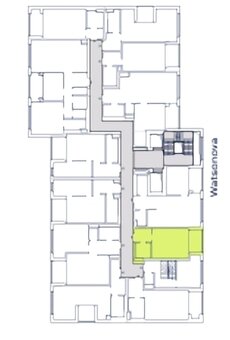 1 izb. byt v projekte Watsonova - 7