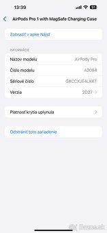 Apple AirPods Pro 1 s MagSafe=bezdrôt. nabíjacím puzdrom - 7