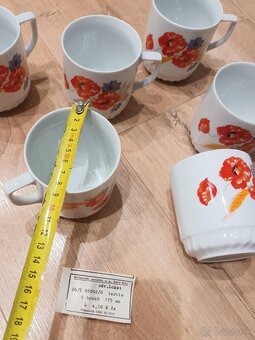 Sada retro hrnčekov - EPIAG "Vlčí mak" (6ks) - 7