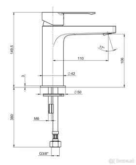 Jika Pure umývadlová batéria - 7