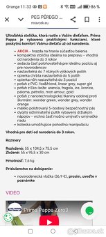 Peg perego jedálenská stolička - 7