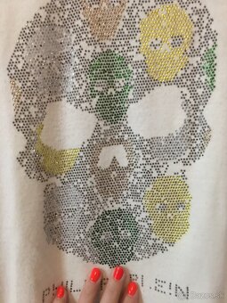 PHILIPP PLEIN smotanový damsky svetrik S/M - 7
