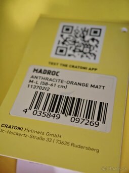 prilba CRATONI MADROC s odnímateľným chráničom brady, nova - 7