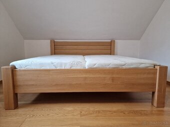 Manželská masívna postel z dreva - 7