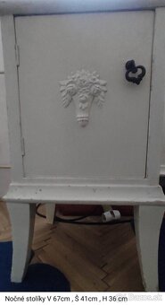 Starožitnostá spálňová zostava biela - 7