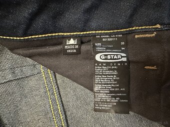 Nové,kvalitné pánske džínsy G STAR RAW - veľkosť 33/32 - 7