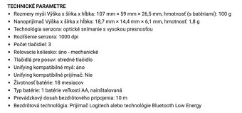 Logitech Pebble M350 – graphite, tichá, kompaktná - 7