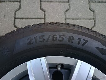 Zimná sada VW, Škoda, Seat 5x112 R17 + pneu 215/65 R17 - 7