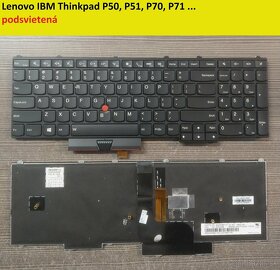 Klavesnice Lenovo Y50, Y50-70, Y70-70// T570, T580, P51 P52 - 7