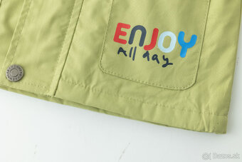 Detská bunda s kapucňou – zelená "Enjoy All Day" – nová - 7