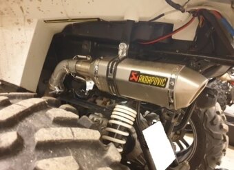 Nový ladený športový univerzálny moto výfuk + DB Killer - 7