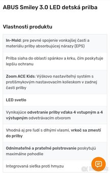Detská prilba ABUS s LED svetlom veľ.S - 7