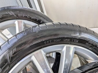 Predám originálne VW elektróny R17 + letne pneu 235/45 - 7