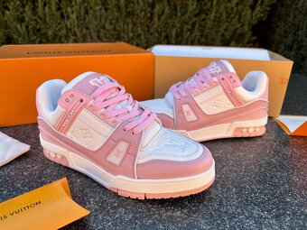 Louis Vuitton tenisky ruzove komplet balenie - 7